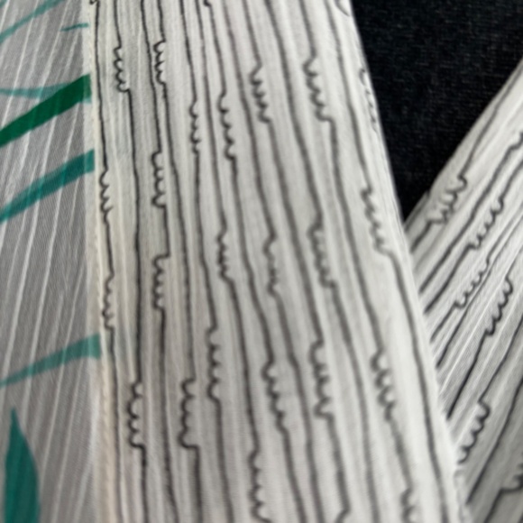 Oscar de la‎ Renta Pink Label Sheer Floral Print Robe. Size L - Picture 5 of 8